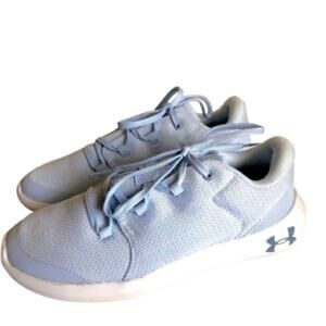 Under Armour Girls Light Periwinkle Blue Running Tennis Shoes Mesh Sneakers